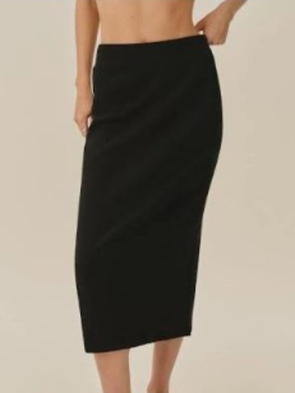 Buck Mason Surplus Rib Tube Skirt Black L  NWT